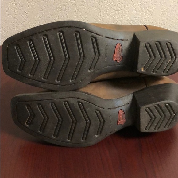 Justin Ladies Stampede Sq. Toe Sorrel Boots - Picture 3 of 7